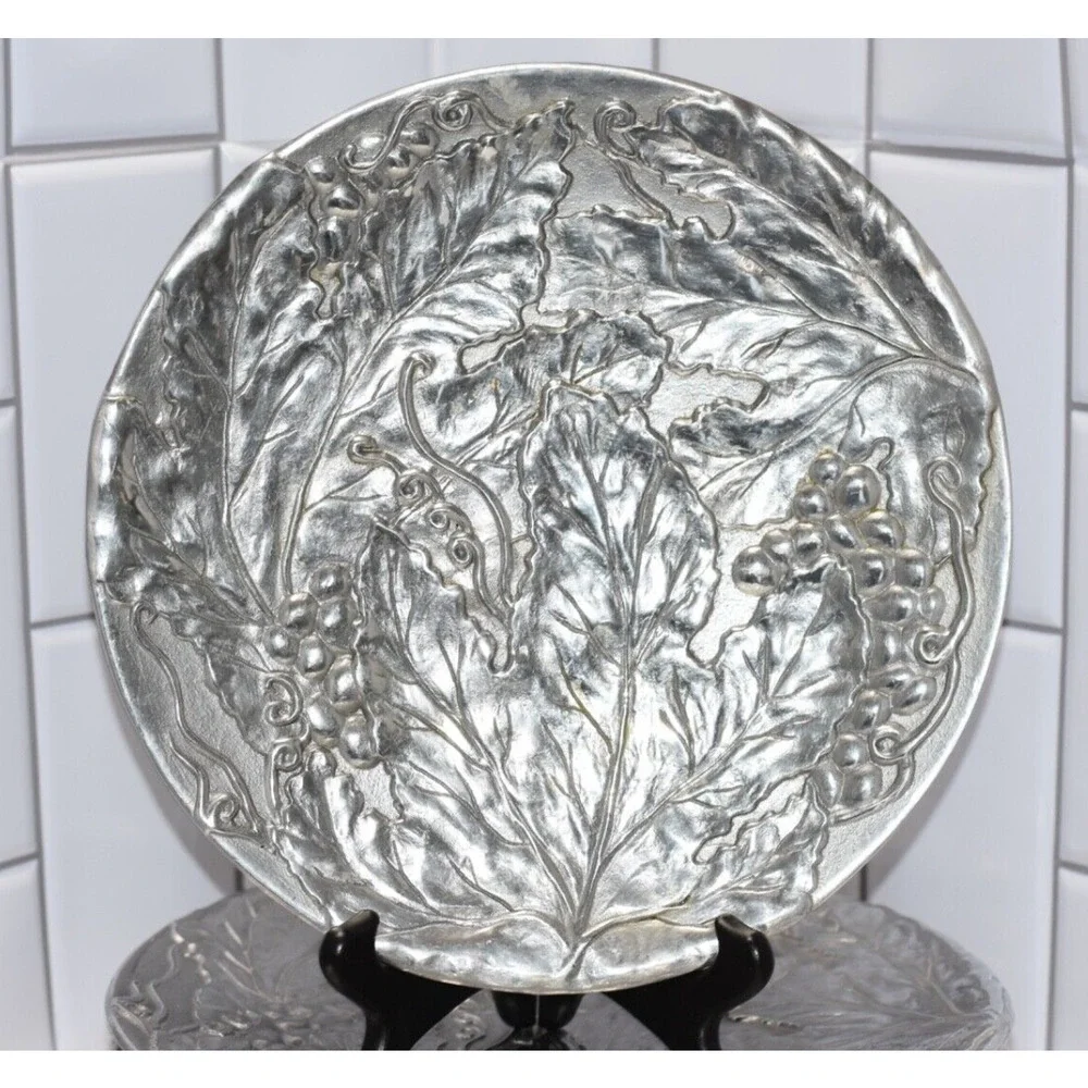 Wilton Armetale Holloware Pewter GARDEN PATH Serving Plates 11